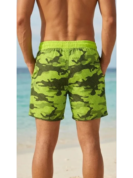 Erkek Deniz Şortu Fermuarlı Cepli File Astarlı Hızlı Kuruyan Premium - Neon Yeşili Erkek Deniz Şortu Fermuarlı Cepli File Astarlı Hızlı Kuruyan Premium - Neon Yeşili