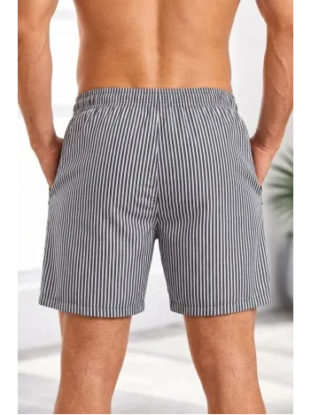 Erkek Deniz Şortu Fermuarlı Cepli File Astarlı Hızlı Kuruyan Premium - Siyah Erkek Deniz Şortu Fermuarlı Cepli File Astarlı Hızlı Kuruyan Premium - Siyah