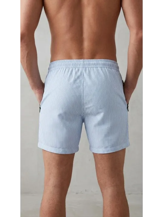 Erkek Deniz Şortu Fermuarlı Cepli File Astarlı Hızlı Kuruyan Premium - Bebek Mavisi Erkek Deniz Şortu Fermuarlı Cepli File Astarlı Hızlı Kuruyan Premium - Bebek Mavisi