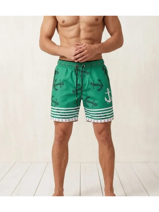 Erkek Deniz Şortu Fermuarlı Cepli File Astarlı Hızlı Kuruyan Premium - Su Yeşili Erkek Deniz Şortu Fermuarlı Cepli File Astarlı Hızlı Kuruyan Premium - Su Yeşili