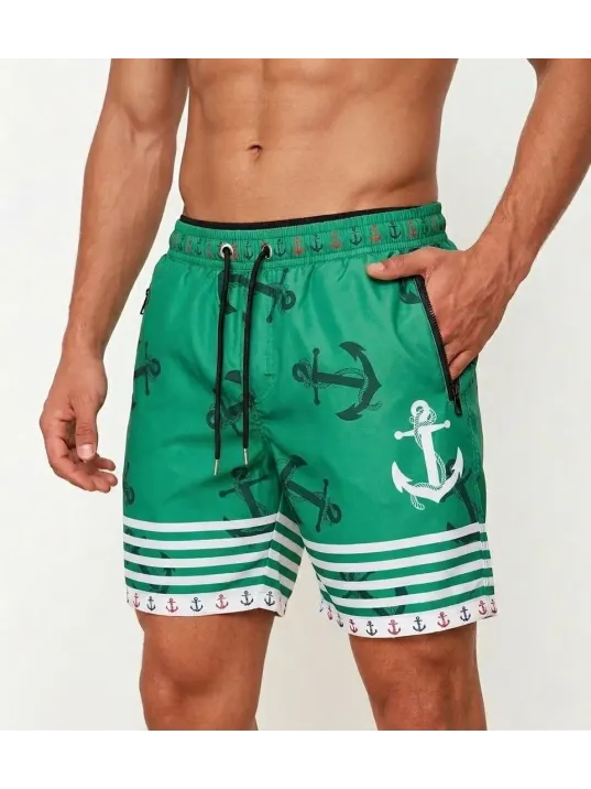 Erkek Deniz Şortu Fermuarlı Cepli File Astarlı Hızlı Kuruyan Premium - Su Yeşili Erkek Deniz Şortu Fermuarlı Cepli File Astarlı Hızlı Kuruyan Premium - Su Yeşili