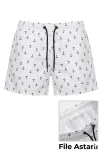 Erkek Deniz Şortu Fermuarlı Cepli File Astarlı Hızlı Kuruyan Premium - Beyaz Erkek Deniz Şortu Fermuarlı Cepli File Astarlı Hızlı Kuruyan Premium - Beyaz