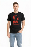 Erkek Atatürk Baskılı Tişört Kısa Kollu Bisiklet Yaka T-shirt - Siyah Erkek Atatürk Baskılı Tişört Kısa Kollu Bisiklet Yaka T-shirt - Siyah