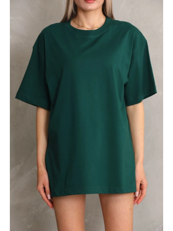 Kadın Regular Fit Tişört Bisiklet Yaka Yazlık Kısa Kol Basıc T-shirt - Yeşil Kadın Regular Fit Tişört Bisiklet Yaka Yazlık Kısa Kol Basıc T-shirt - Yeşil