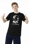 Erkek Çocuk Atatürk Baskılı Tişört Kısa Kollu Bisiklet Yaka T-shirt - Siyah Erkek Çocuk Atatürk Baskılı Tişört Kısa Kollu Bisiklet Yaka T-shirt - Siyah