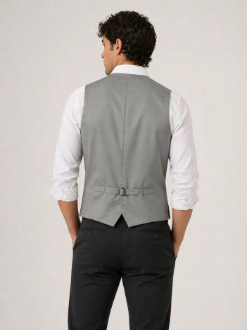 Erkek 6 Cepli Yelek İç Astarlı Sağ Sol İç Cepli Slim Fit Günlük Şık - Bej