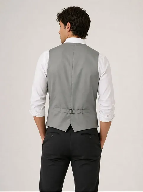 Erkek 6 Cepli Yelek İç Astarlı Sağ Sol İç Cepli Slim Fit Günlük Şık - Bej