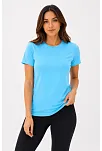 Kadın Basic Tişört Bisiklet Yaka Kısa Kol Günlük Yazlık Slim Fit T-shirt - Turkuaz Kadın Basic Tişört Bisiklet Yaka Kısa Kol Günlük Yazlık Slim Fit T-shirt - Turkuaz