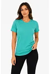 Kadın Basic Tişört Bisiklet Yaka Kısa Kol Günlük Yazlık Slim Fit T-shirt - Su Yeşili Kadın Basic Tişört Bisiklet Yaka Kısa Kol Günlük Yazlık Slim Fit T-shirt - Su Yeşili