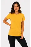 Kadın Basic Tişört Bisiklet Yaka Kısa Kol Günlük Yazlık Slim Fit T-shirt - Sarı Kadın Basic Tişört Bisiklet Yaka Kısa Kol Günlük Yazlık Slim Fit T-shirt - Sarı