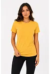 Kadın Basic Tişört Bisiklet Yaka Kısa Kol Günlük Yazlık Slim Fit T-shirt - Sarı Kadın Basic Tişört Bisiklet Yaka Kısa Kol Günlük Yazlık Slim Fit T-shirt - Sarı