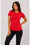 Kadın Basic Tişört Bisiklet Yaka Kısa Kol Günlük Yazlık Slim Fit T-shirt - Kırmızı Kadın Basic Tişört Bisiklet Yaka Kısa Kol Günlük Yazlık Slim Fit T-shirt - Kırmızı