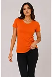 Kadın Basic Tişört Bisiklet Yaka Kısa Kol Günlük Yazlık Slim Fit T-shirt - Turuncu Kadın Basic Tişört Bisiklet Yaka Kısa Kol Günlük Yazlık Slim Fit T-shirt - Turuncu