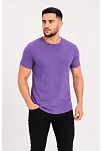 Erkek Basic Tişört Bisiklet Yaka Kısa Kol Günlük Yazlık Slim Fit T-shirt - Mor Erkek Basic Tişört Bisiklet Yaka Kısa Kol Günlük Yazlık Slim Fit T-shirt - Mor
