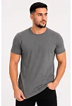 Erkek Basic Tişört Bisiklet Yaka Kısa Kol Günlük Yazlık Slim Fit T-shirt - Antrasit Erkek Basic Tişört Bisiklet Yaka Kısa Kol Günlük Yazlık Slim Fit T-shirt - Antrasit