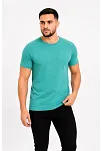 Erkek Basic Tişört Bisiklet Yaka Kısa Kol Günlük Yazlık Slim Fit T-shirt - Su Yeşili Erkek Basic Tişört Bisiklet Yaka Kısa Kol Günlük Yazlık Slim Fit T-shirt - Su Yeşili