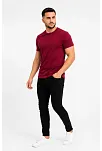 Erkek Basic Tişört Bisiklet Yaka Kısa Kol Günlük Yazlık Slim Fit T-shirt - Bordo Erkek Basic Tişört Bisiklet Yaka Kısa Kol Günlük Yazlık Slim Fit T-shirt - Bordo