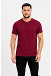 Erkek Basic Tişört Bisiklet Yaka Kısa Kol Günlük Yazlık Slim Fit T-shirt - Bordo Erkek Basic Tişört Bisiklet Yaka Kısa Kol Günlük Yazlık Slim Fit T-shirt - Bordo