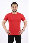 Erkek Basic Tişört Bisiklet Yaka Kısa Kol Günlük Yazlık Slim Fit T-shirt - Kırmızı Erkek Basic Tişört Bisiklet Yaka Kısa Kol Günlük Yazlık Slim Fit T-shirt - Kırmızı