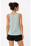 Kadın Sporcu Atlet Bisiklet Yaka Kolsuz Yazlık Atlet - Su Yeşili