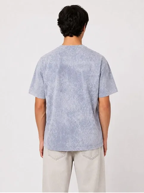 Erkek Yıkamalı Washed Effect Tişört Bisiklet Yaka Sokak Stil Kısa Kol T-shirt - Gri Erkek Yıkamalı Washed Effect Tişört Bisiklet Yaka Sokak Stil Kısa Kol T-shirt - Gri