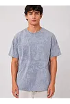 Erkek Yıkamalı Washed Effect Tişört Bisiklet Yaka Sokak Stil Kısa Kol T-shirt - Gri Erkek Yıkamalı Washed Effect Tişört Bisiklet Yaka Sokak Stil Kısa Kol T-shirt - Gri