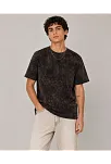 Erkek Yıkamalı Washed Effect Tişört Bisiklet Yaka Sokak Stil Kısa Kol T-shirt - Füme Erkek Yıkamalı Washed Effect Tişört Bisiklet Yaka Sokak Stil Kısa Kol T-shirt - Füme
