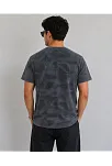 Erkek Batik Desenli Tişört Bisiklet Yaka Kısa Kol Regular Fit T-shirt - Füme Erkek Batik Desenli Tişört Bisiklet Yaka Kısa Kol Regular Fit T-shirt - Füme