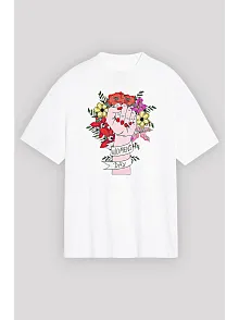 8 Mart Dünya Kadınlar Günü Baskılı Oversize Bisiklet Yaka T-shirt - Beyaz 8 Mart Dünya Kadınlar Günü Baskılı Oversize Bisiklet Yaka T-shirt - Beyaz