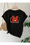 Anneler Günü Hediye Anne Temalı Baskılı Oversize Bisiklet Yaka T-shirt - Siyah Anneler Günü Hediye Anne Temalı Baskılı Oversize Bisiklet Yaka T-shirt - Siyah