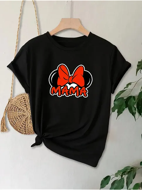 Anneler Günü Hediye Anne Temalı Baskılı Oversize Bisiklet Yaka T-shirt - Siyah Anneler Günü Hediye Anne Temalı Baskılı Oversize Bisiklet Yaka T-shirt - Siyah