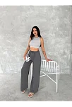 Kadın Ayrobin Oversize Kadın Pantolon - Füme Kadın Ayrobin Oversize Kadın Pantolon - Füme