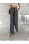 Kadın Ayrobin Oversize Kadın Pantolon - Füme Kadın Ayrobin Oversize Kadın Pantolon - Füme