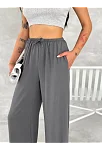 Kadın Ayrobin Oversize Kadın Pantolon - Füme Kadın Ayrobin Oversize Kadın Pantolon - Füme