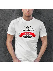 Babalar Günü Hediye Baba Temalı Baskılı Oversize Bisiklet Yaka T-shirt - Beyaz Babalar Günü Hediye Baba Temalı Baskılı Oversize Bisiklet Yaka T-shirt - Beyaz