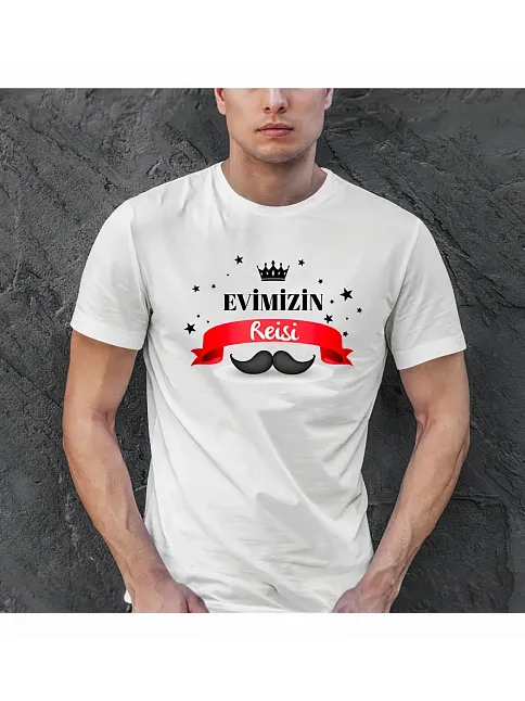 Babalar Günü Hediye Baba Temalı Baskılı Oversize Bisiklet Yaka T-shirt - Beyaz Babalar Günü Hediye Baba Temalı Baskılı Oversize Bisiklet Yaka T-shirt - Beyaz