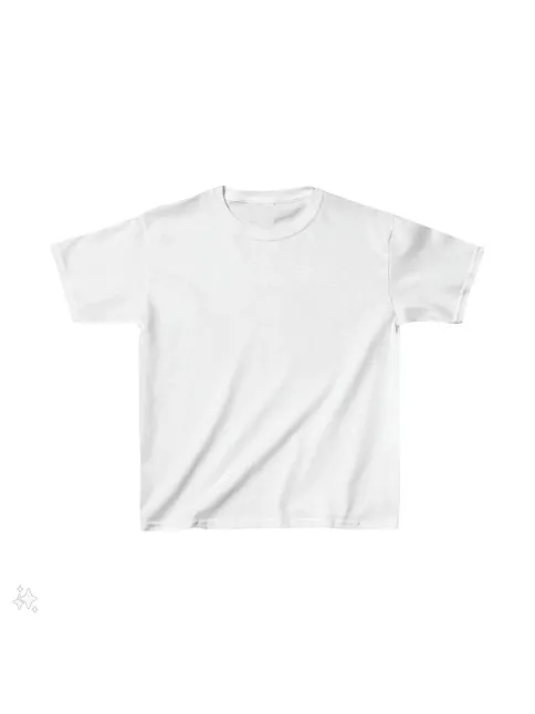 Çocuk Unisex Basic T-shirt - Beyaz