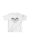 Çocuk Unisex Baskılı T-shirt - Beyaz