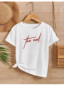 Çocuk Unisex Baskılı T-shirt - Beyaz
