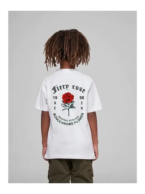 Çocuk Unisex Baskılı T-shirt - Beyaz