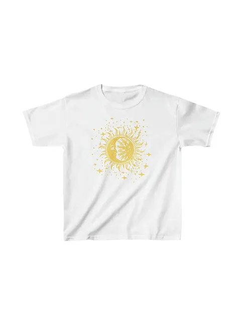 Çocuk Unisex Baskılı T-shirt - Beyaz