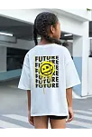 Çocuk Unisex Baskılı T-shirt - Beyaz
