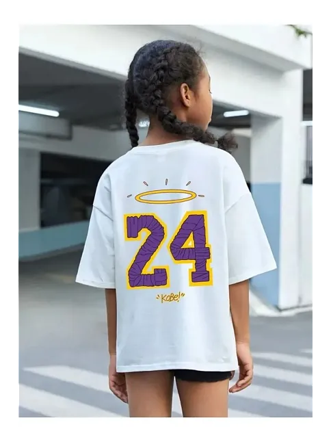 Çocuk Unisex Baskılı T-shirt - Beyaz