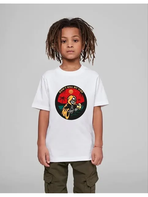 Çocuk Unisex Baskılı T-shirt - Beyaz