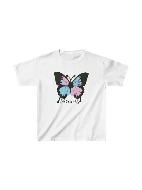 Çocuk Unisex Baskılı T-shirt - Beyaz