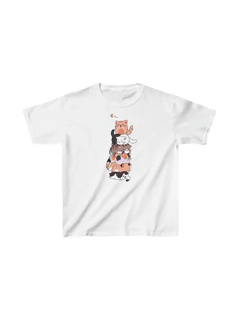 Çocuk Unisex Baskılı T-shirt - Beyaz