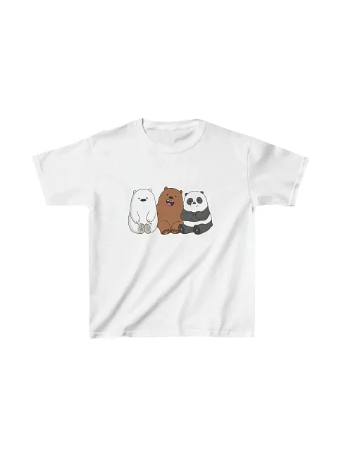 Çocuk Unisex Baskılı T-shirt - Beyaz
