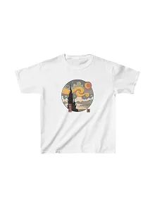 Çocuk Unisex Baskılı T-shirt - Beyaz