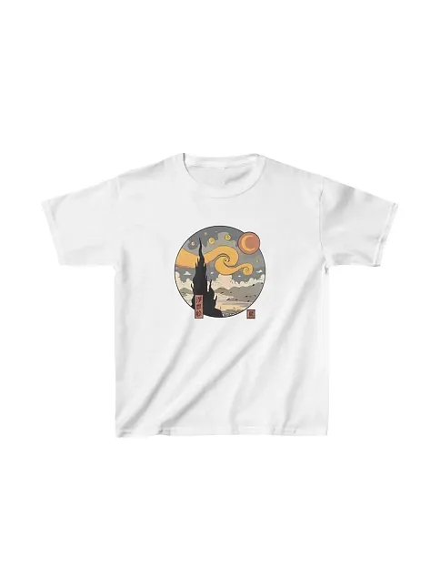 Çocuk Unisex Baskılı T-shirt - Beyaz