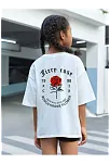 Çocuk Unisex Baskılı T-shirt - Beyaz